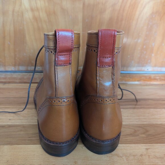 New Allen Edmonds Dalton Wingtip Boots Men Tan
